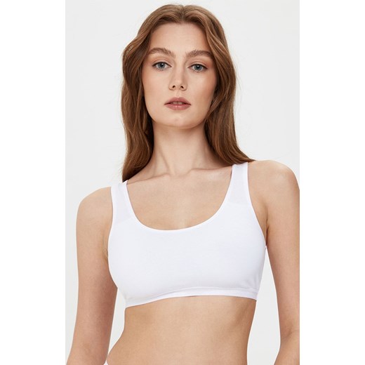 LBE 2018 bustier damski bawełniany, Kolor biały, Rozmiar 2XS, Conte ze sklepu Intymna w kategorii Biustonosze - zdjęcie 184116159