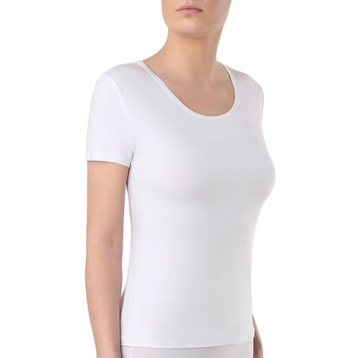 T-shirt damski bawełniany biały krótki rękaw LF 2022, Kolor biały, Rozmiar XL, Conte ze sklepu Intymna w kategorii Podkoszulki i halki - zdjęcie 184116189