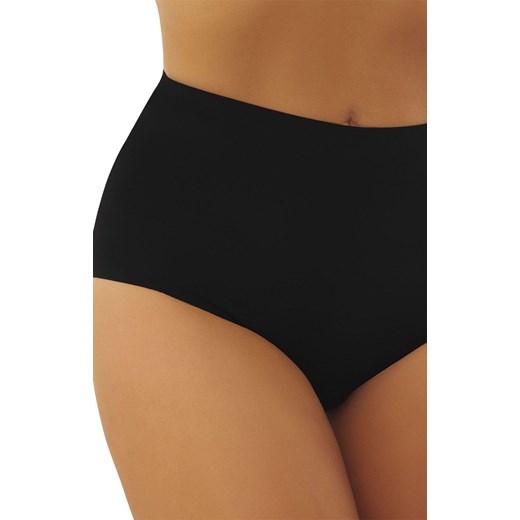 Figi damskie z wysokim stanem czarne Comfort, Kolor czarny, Rozmiar 2XL, EMILI ze sklepu Intymna w kategorii Majtki damskie - zdjęcie 184120068