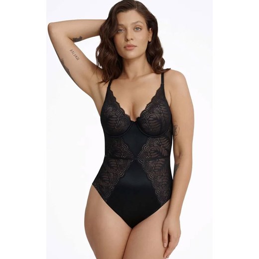 Esotiq koronkowe body Isabelle 41026-63X, Kolor czarny, Rozmiar M, Esotiq ze sklepu Intymna w kategorii Body damskie - zdjęcie 184120378