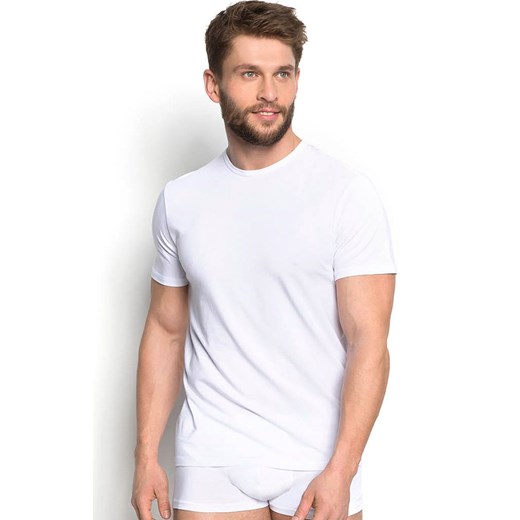 Męska koszulka biała z krótkim rękawem t-shirt Grade 34324-00X, Kolor biały, Rozmiar M, Henderson ze sklepu Intymna w kategorii Podkoszulki męskie - zdjęcie 184120848