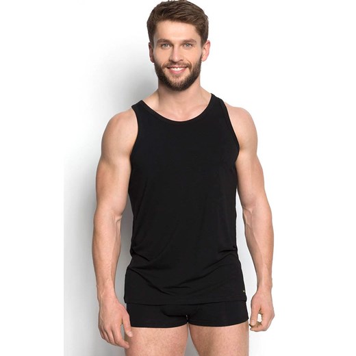 Czarny podkoszulek męski tank top Grant 34323-99X, Kolor czarny, Rozmiar M, Henderson ze sklepu Intymna w kategorii Podkoszulki męskie - zdjęcie 184120849