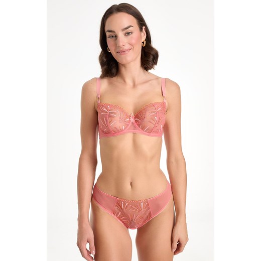 Figi damskie brazyliany Natali flamingo C322, Kolor flamingo, Rozmiar L, Ewa Bien ze sklepu Intymna w kategorii Majtki damskie - zdjęcie 184122245