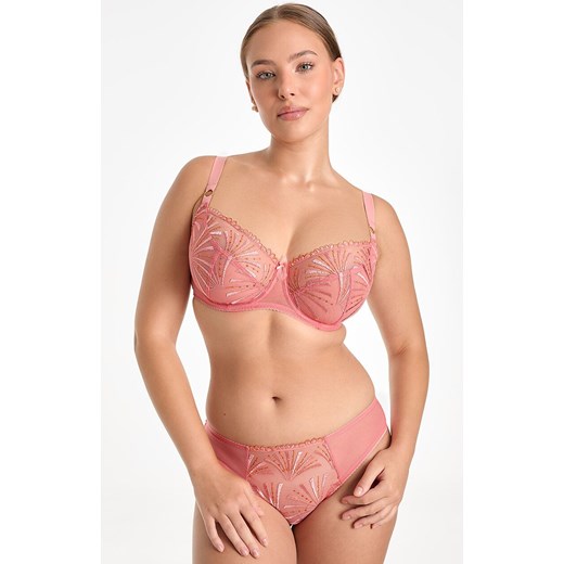 Figi damskie koronkowe Natali flamingo C110, Kolor flamingo, Rozmiar S, Ewa Bien ze sklepu Intymna w kategorii Majtki damskie - zdjęcie 184122255