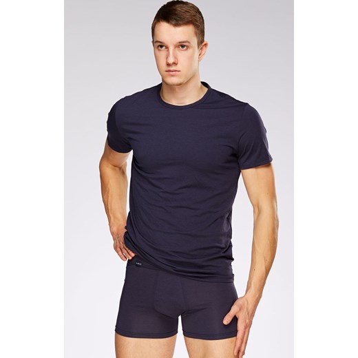Koszulka męska t-shirt z krótkim rękawem granatowy 01/9-82/66, Kolor granatowy, Rozmiar M, Fabio Undercare ze sklepu Intymna w kategorii Podkoszulki męskie - zdjęcie 184122616