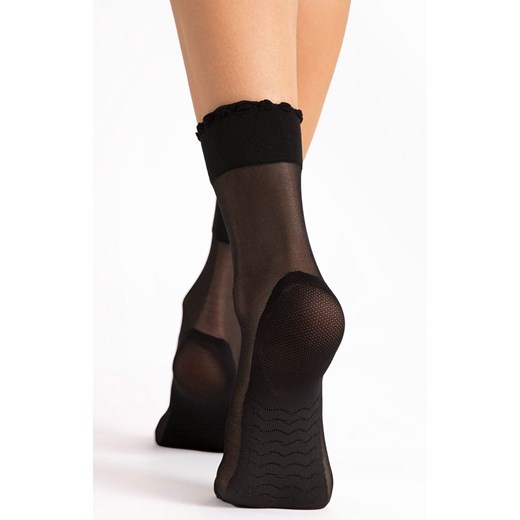Fiore czarne skarpetki z efektem masażu PICO MASSAGE 20 DEN, Kolor czarny, Rozmiar uniwersalny, Fiore ze sklepu Intymna w kategorii Skarpetki damskie - zdjęcie 184123649
