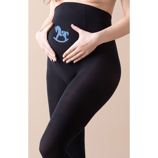 Rock Mama rajstopy dla kobiet ciężarnych 50 den W5005, Kolor czarny, Rozmiar 2, Fiore ze sklepu Intymna w kategorii Bielizna ciążowa - zdjęcie 184123677