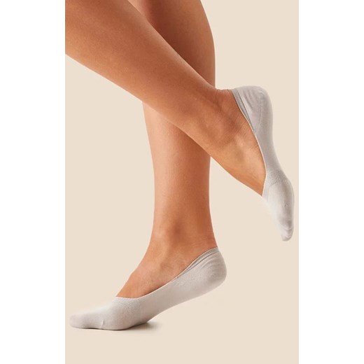 Bawełniane skarpetki stopki szare SW057, Kolor szary, Rozmiar 35-38, Gabriella Gabriella 35-38 Intymna