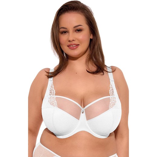Gaia biały biustonosz półusztywniany semi-soft Maja Maxi 1300, Kolor biały, Rozmiar 105D, Gaia ze sklepu Intymna w kategorii Biustonosze - zdjęcie 184124515