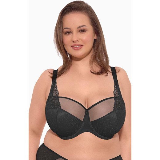 Gaia czarny biustonosz półusztywniany semi-soft Maja Maxi 1300, Kolor czarny, Rozmiar 105D, Gaia ze sklepu Intymna w kategorii Biustonosze - zdjęcie 184124518