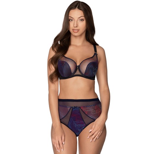Wzorzysty biustonosz semi-soft Daniela Art. 1170, Kolor granatowy, Rozmiar 70G, Gaia ze sklepu Intymna w kategorii Biustonosze - zdjęcie 184124637