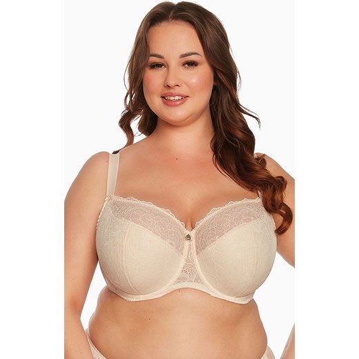 Biustonosz półusztywniany semi-soft beżowy Hannah Maxi 1207, Kolor beżowy, Rozmiar 70K, Gaia ze sklepu Intymna w kategorii Biustonosze - zdjęcie 184124727