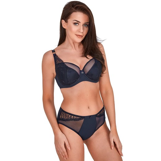 Biustonosz półusztywniany semi-soft Naomi 1209, Kolor granatowy, Rozmiar 80B, Gaia ze sklepu Intymna w kategorii Biustonosze - zdjęcie 184124878
