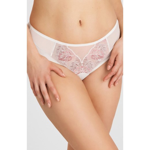 Figi damskie brazyliany kremowy Love Game K845, Kolor kremowy-wzór, Rozmiar L, Gorsenia ze sklepu Intymna w kategorii Majtki damskie - zdjęcie 184125467