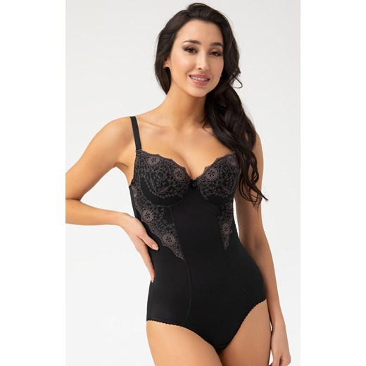 Modelujące damskie body z miseczkami czarne G184 Livia, Kolor czarny, Rozmiar 70D, Gorsenia ze sklepu Intymna w kategorii Body damskie - zdjęcie 184125548