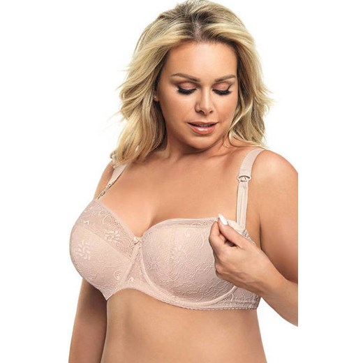 Ciążowy biustonosz do karmienia semi-soft półusztywniany Mey MK14, Kolor beżowy, Rozmiar 105D, Gorsenia ze sklepu Intymna w kategorii Bielizna ciążowa - zdjęcie 184125596