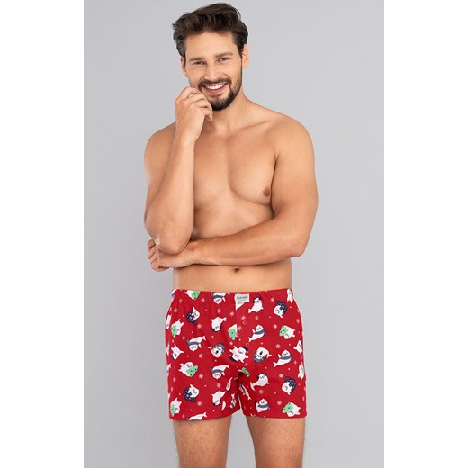 Bokserki męskie Elder, Kolor czerwony-wzór, Rozmiar XL, Italian Fashion ze sklepu Intymna w kategorii Majtki męskie - zdjęcie 184128099