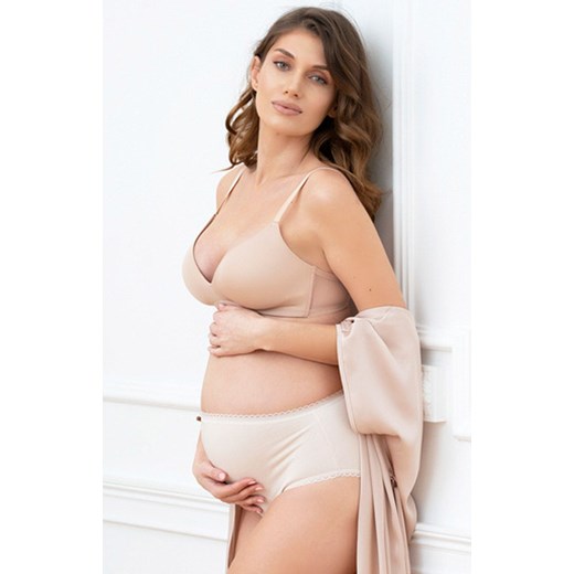 Ciążowe figi damskie wysokie Mama maxi, Kolor róż pudrowy, Rozmiar M, Italian Fashion ze sklepu Intymna w kategorii Bielizna ciążowa - zdjęcie 184129018