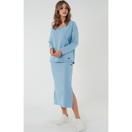Spódnica damska maxi niebieska Stella, Kolor niebieski, Rozmiar S, Italian Fashion ze sklepu Intymna w kategorii Spódnice - zdjęcie 184129777
