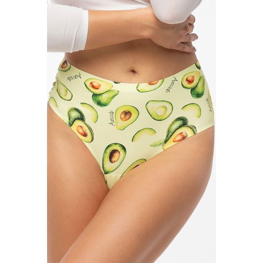 Julimex figi damskie Avocado Simple Brasil Maxi, Kolor żółto-zielony, Rozmiar XL, Julimex ze sklepu Intymna w kategorii Majtki damskie - zdjęcie 184130508