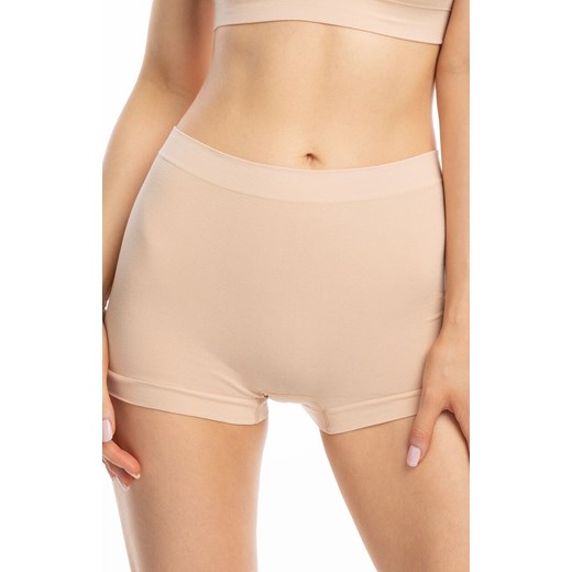 Figi damskie z przedłużoną nogawką beżowe Bamboo Boyshorts, Kolor beżowy, Rozmiar 2XL, Julimex ze sklepu Intymna w kategorii Majtki damskie - zdjęcie 184130566