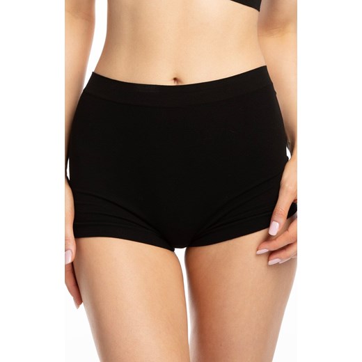 Figi damskie z przedłużoną nogawką czarne Bamboo Boyshorts, Kolor czarny, Rozmiar 2XL, Julimex ze sklepu Intymna w kategorii Majtki damskie - zdjęcie 184130569