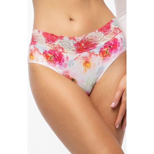 Julimex figi damskie Peony Hipster Hiphuggers, Kolor biały-kwiaty, Rozmiar L, Julimex ze sklepu Intymna w kategorii Majtki damskie - zdjęcie 184130886
