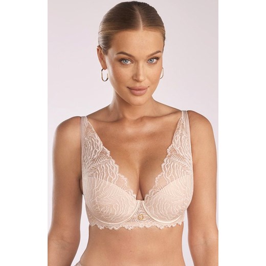 Biustonosz push-up typu bralette beżowy Luna PU-1103, Kolor beżowy, Rozmiar 65C, Kinga ze sklepu Intymna w kategorii Biustonosze - zdjęcie 184132216