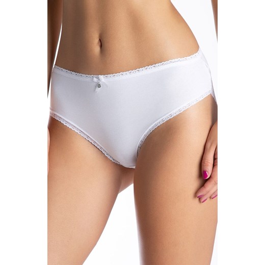 2-pack figi damskie białe L-4000BI-01, Kolor biały, Rozmiar S, LAMA ze sklepu Intymna w kategorii Majtki damskie - zdjęcie 184132596