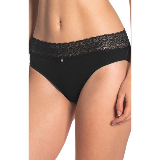2-pack czarne figi damskie L-4002BI-02, Kolor czarny, Rozmiar XL, LAMA ze sklepu Intymna w kategorii Majtki damskie - zdjęcie 184132605