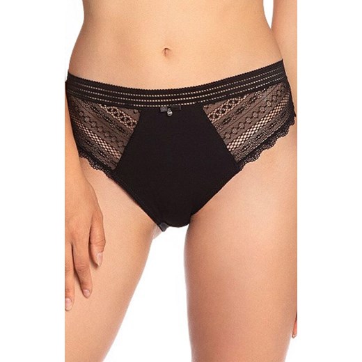 2-pack czarne figi damskie plus size L-4004BI-02EX, Kolor czarny, Rozmiar 2XL, Lama 2XL Intymna