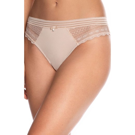 2-pack bawełniane stringi damskie L-4004ST-06, Kolor beżowy, Rozmiar S, LAMA Lama XL Intymna
