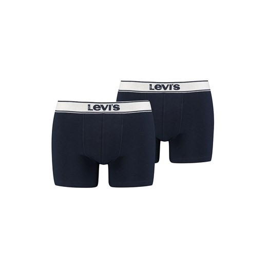 Levis 2-pack bawełnianych bokserek męskich 100001150, Kolor granatowy melanż, Rozmiar S, Levis ze sklepu Intymna w kategorii Majtki męskie - zdjęcie 184133325