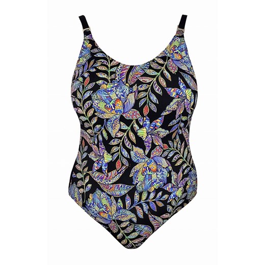 Kolorowy strój kąpielowy jednoczęściowy Plus Size L4609/5, Kolor multicolour, Rozmiar 40B, Lorin ze sklepu Intymna w kategorii Stroje kąpielowe - zdjęcie 184134328