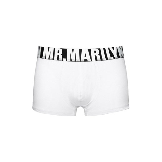 Marilyn bokserki męskie białe Letters Boxer, Kolor biały, Rozmiar M, Marilyn ze sklepu Intymna w kategorii Majtki męskie - zdjęcie 184134985
