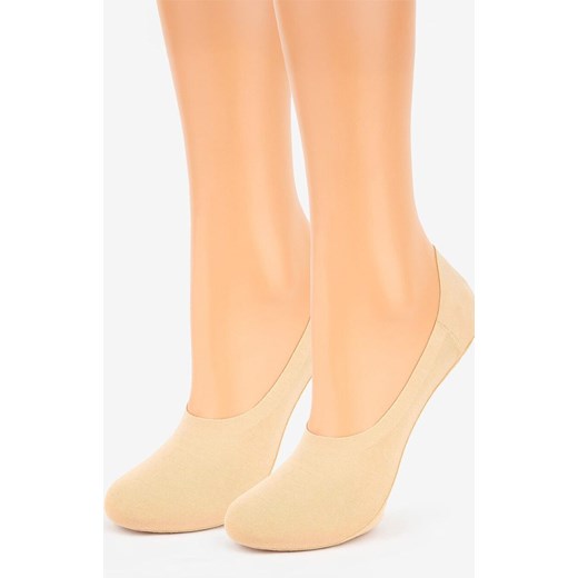 Marilyn 2-pack stopki damskie z silikonem beżowe Discreet, Kolor beżowy, Rozmiar 35-38, Marilyn ze sklepu Intymna w kategorii Skarpetki damskie - zdjęcie 184135295