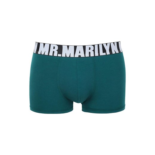 Marilyn Bokserki męskie klasyczne z logowaną gumą jeans Letters Boxer, Kolor jeans, Rozmiar M, Marilyn ze sklepu Intymna w kategorii Majtki męskie - zdjęcie 184135405