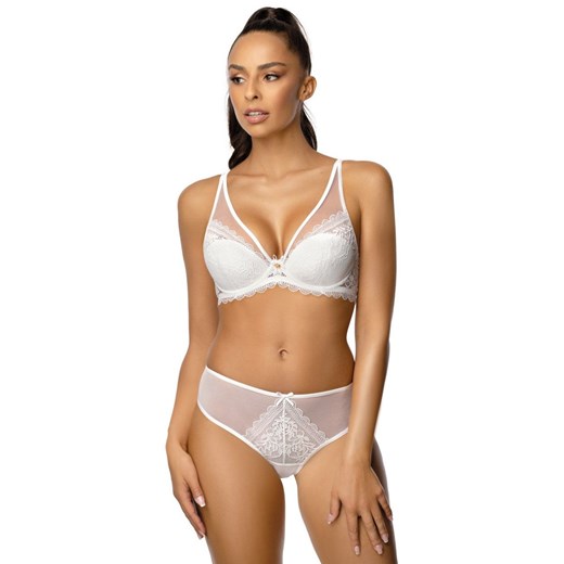 Biustonosz push-up biały Estelle M-0198/11, Kolor biały, Rozmiar 85B, Mat ze sklepu Intymna w kategorii Biustonosze - zdjęcie 184136277