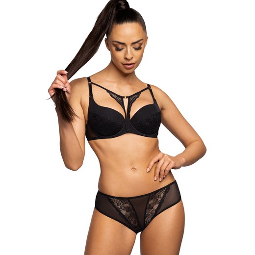 Biustonosz push-up czarny Melody M-3731/11, Kolor czarny, Rozmiar 80E, Mat ze sklepu Intymna w kategorii Biustonosze - zdjęcie 184136578