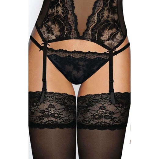 Czarne stringi damskie Olivia S-3108/4, Kolor czarny, Rozmiar 36, Mat ze sklepu Intymna w kategorii Majtki damskie - zdjęcie 184136675