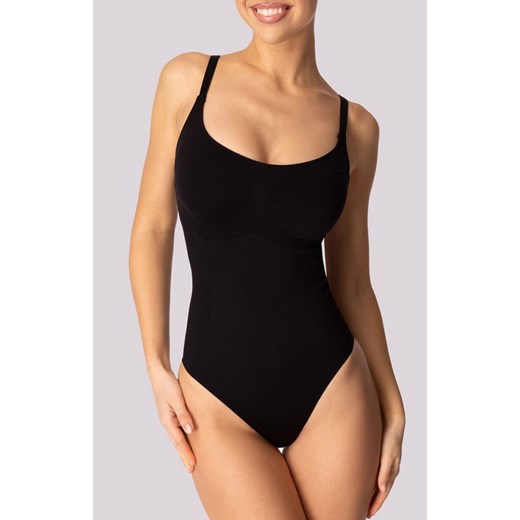 Mona body damskie modelujące czarne Shapewear, Kolor czarny, Rozmiar S/M, Mona ze sklepu Intymna w kategorii Body damskie - zdjęcie 184139186