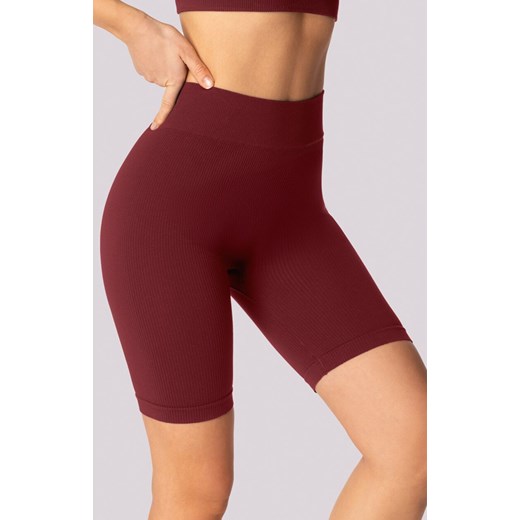 Mona kolarki damskie burgund Ribbed, Kolor burgund, Rozmiar S/M, Mona ze sklepu Intymna w kategorii Szorty - zdjęcie 184139268