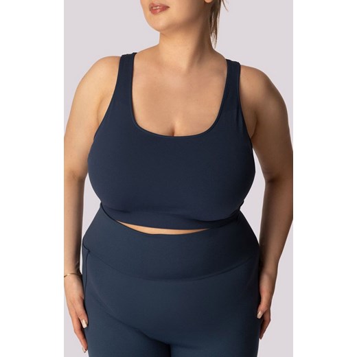Mona top damski granatowy Base Plus Size, Kolor granatowy, Rozmiar 2XL, Mona ze sklepu Intymna w kategorii Biustonosze - zdjęcie 184139387