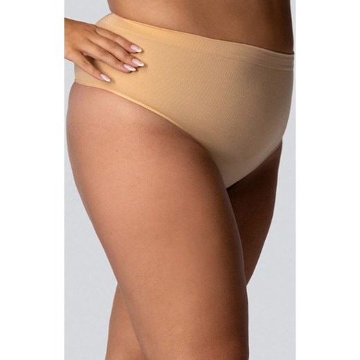 Stringi wyszczuplające ze średnim stanem jasnobeżowe Smoothwear, Kolor jasny beż (champagne pearl), Rozmiar 5/6, Mona Queen Size ze sklepu Intymna w kategorii Majtki damskie - zdjęcie 184139509