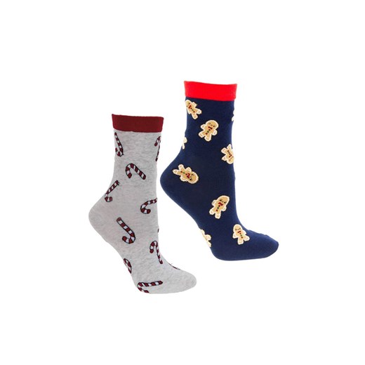 Moraj 2-pack świąteczne skarpetki damskie CSLS300-029/2, Kolor multicolour, Rozmiar 35-38, Moraj ze sklepu Intymna w kategorii Skarpetki damskie - zdjęcie 184139645