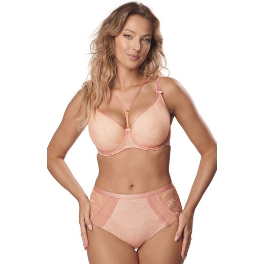 Biustonosz minimizer z paskami padded Adria, Kolor łososiowy, Rozmiar 70H, Mefemi ze sklepu Intymna w kategorii Biustonosze - zdjęcie 184139799