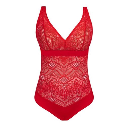 Czerwony body damskie Desire, Kolor czerwony, Rozmiar S, Mefemi ze sklepu Intymna w kategorii Body damskie - zdjęcie 184139917