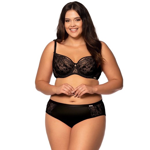 Figi plus size Victoria DF03, Kolor czarny, Rozmiar L, Mefemi ze sklepu Intymna w kategorii Majtki damskie - zdjęcie 184140418