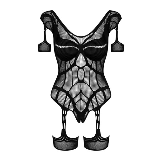 Obsessive czarne body damskie otwarte G334, Kolor czarny, Rozmiar S/M/L, Obsessive ze sklepu Intymna w kategorii Body damskie - zdjęcie 184141767