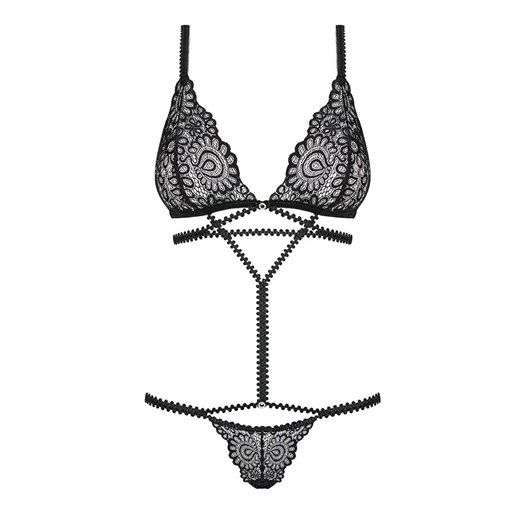 Obsessive czarne body damskie Mixty, Kolor czarny, Rozmiar L/XL, Obsessive ze sklepu Intymna w kategorii Body damskie - zdjęcie 184142309